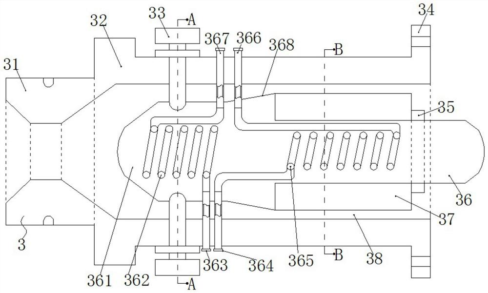 Molding device and preparation method for PVC drainage pipe production