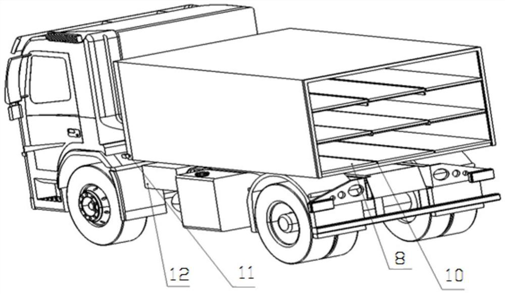 Cargo loading vehicle and airport checked baggage automatic carrying system