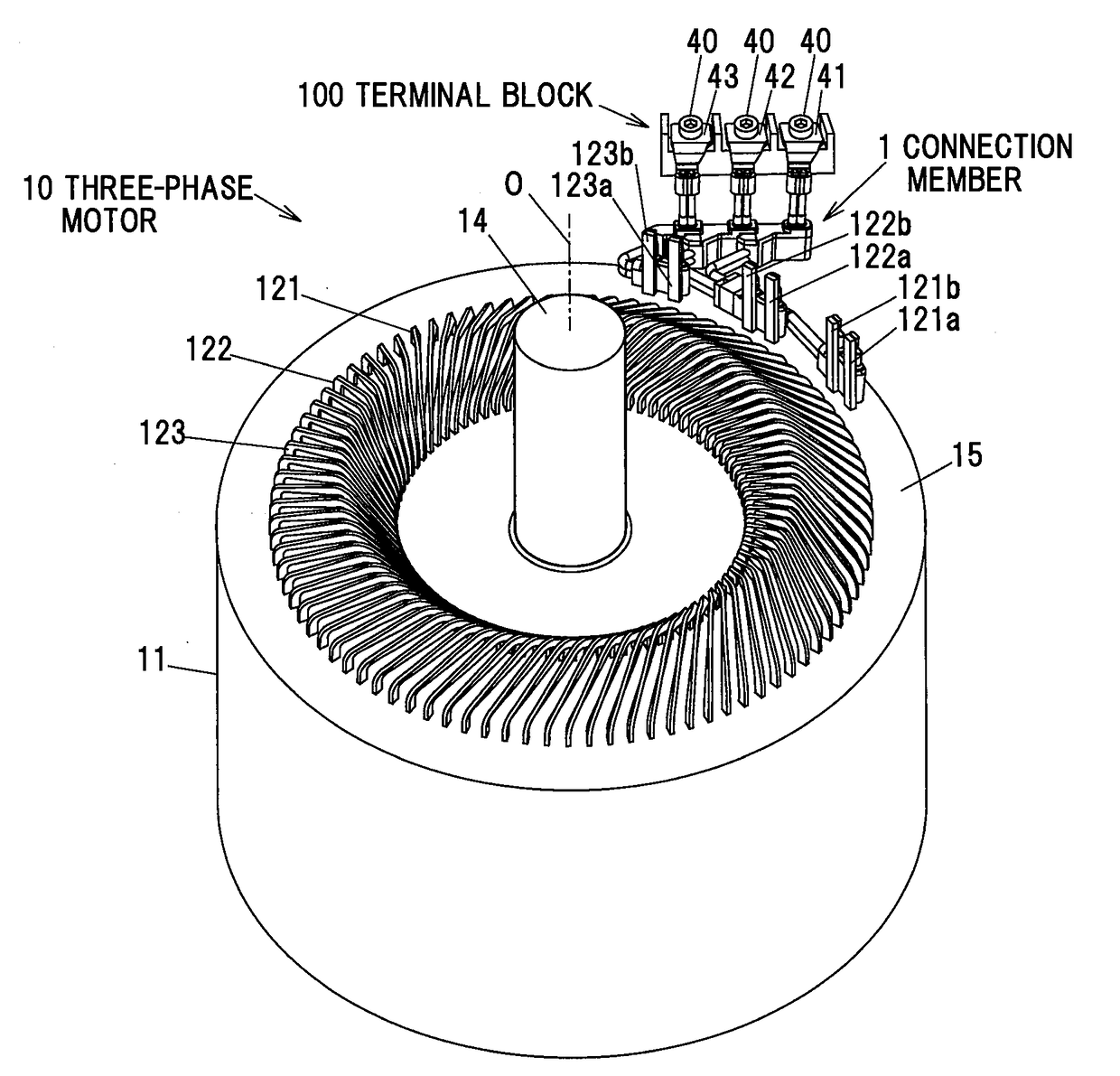 Rotating electrical machine connection component and method of manufacturing the same