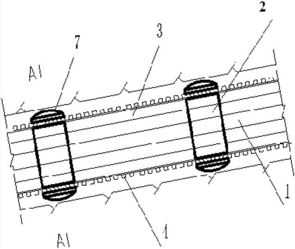 An anchor cable centering support device