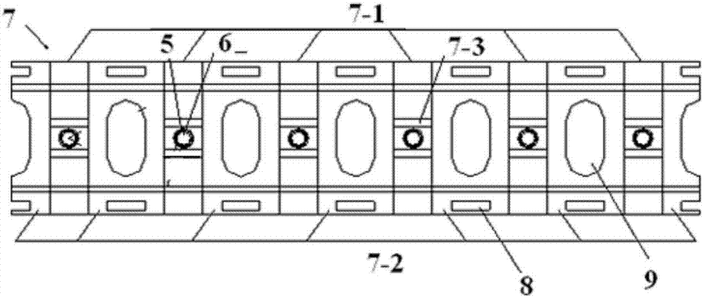 An anchor cable centering support device