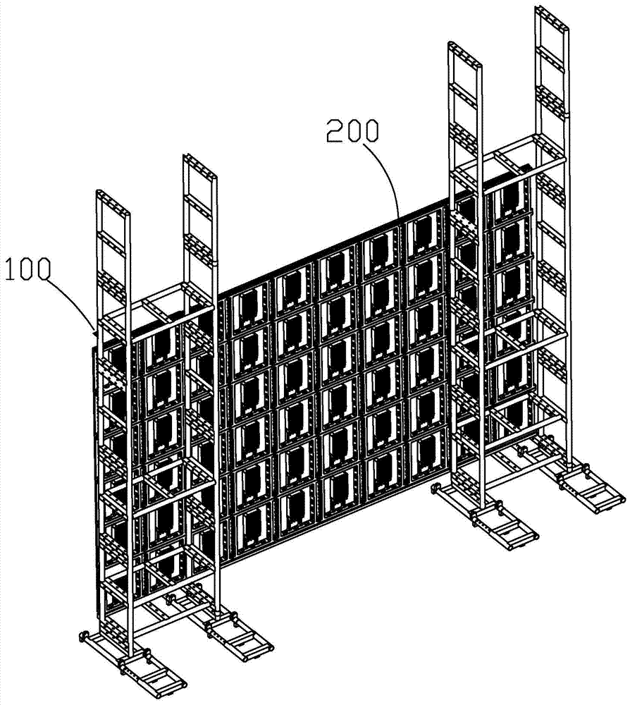 led display back frame and large screen led display