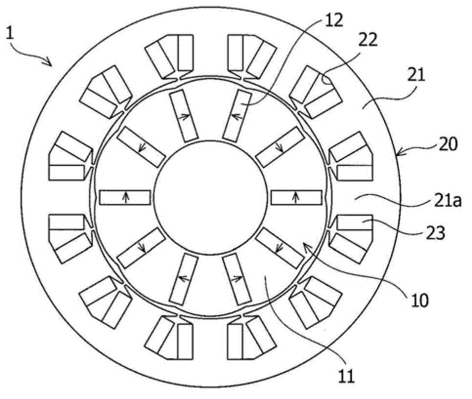 Rotor and permanent magnetic rotating machine