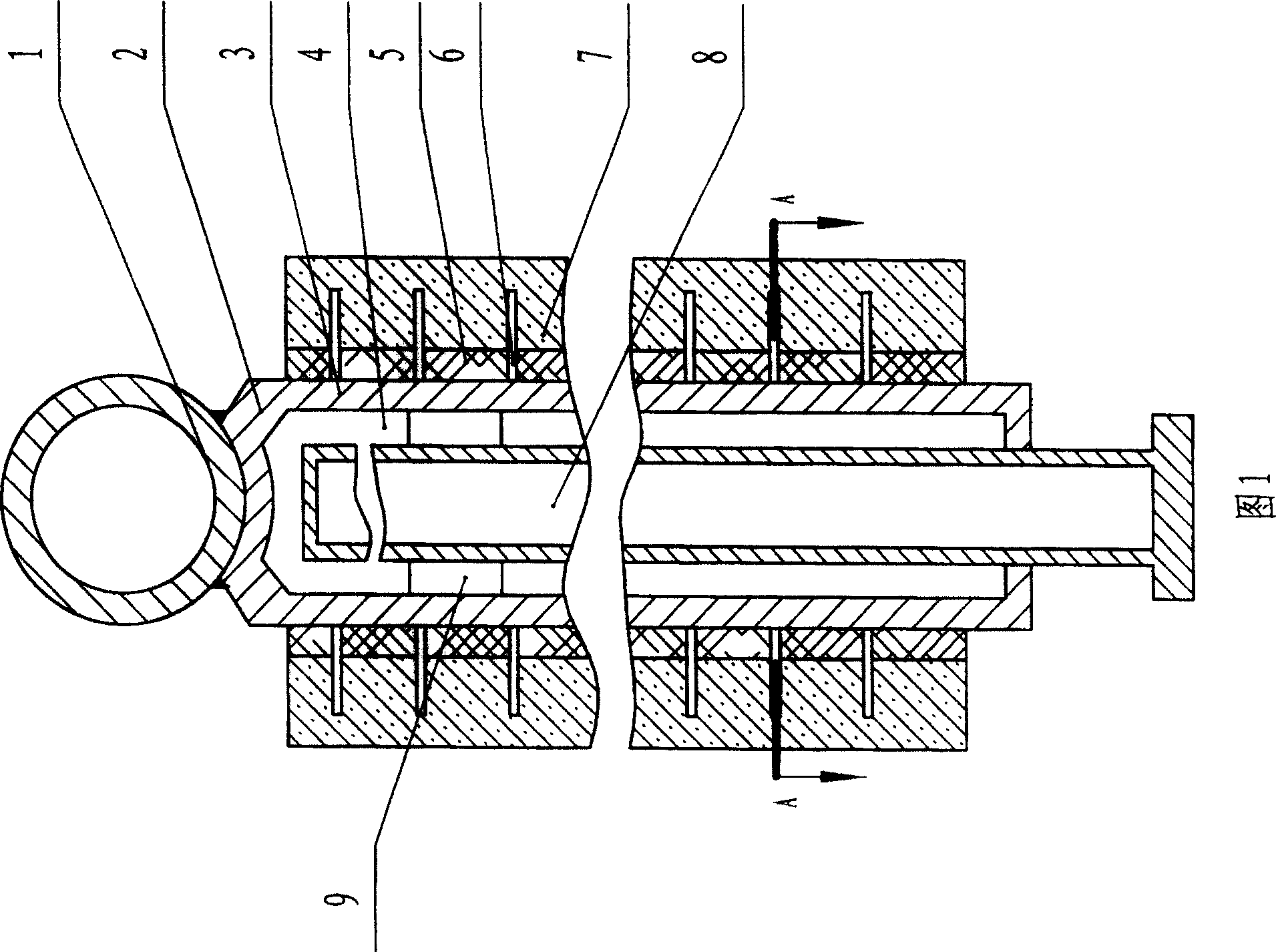 Stepwise heating furnace beam and pole and its construction method