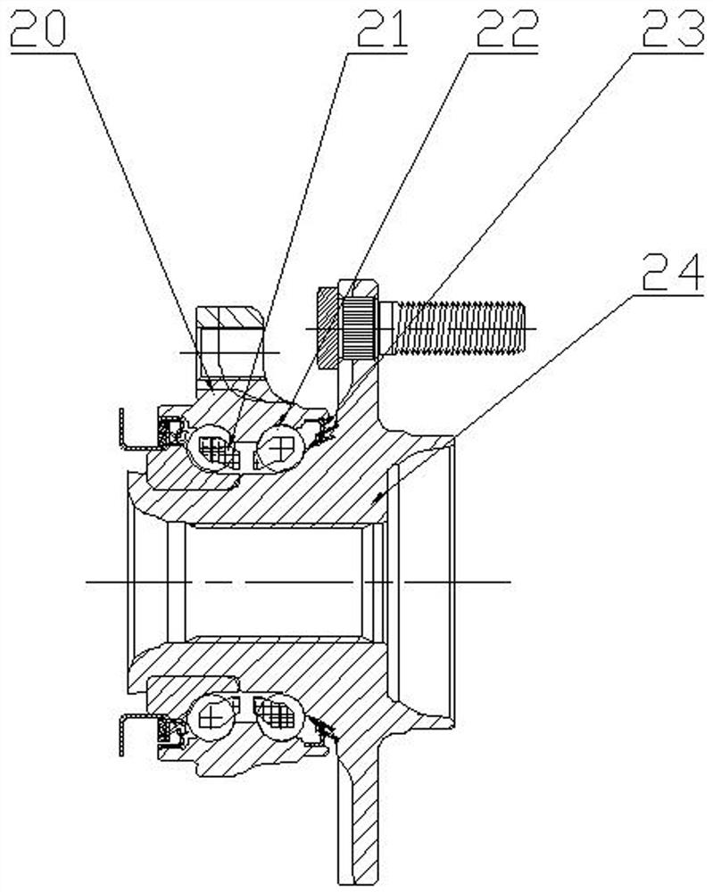 Operation detection method of hub bearing unit