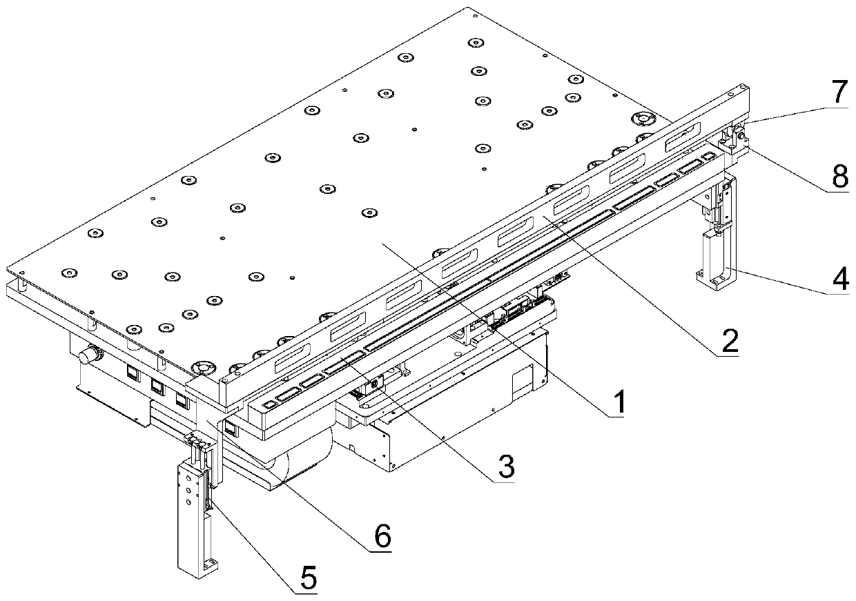 Edge pressing mechanism for overcoming glass warpage