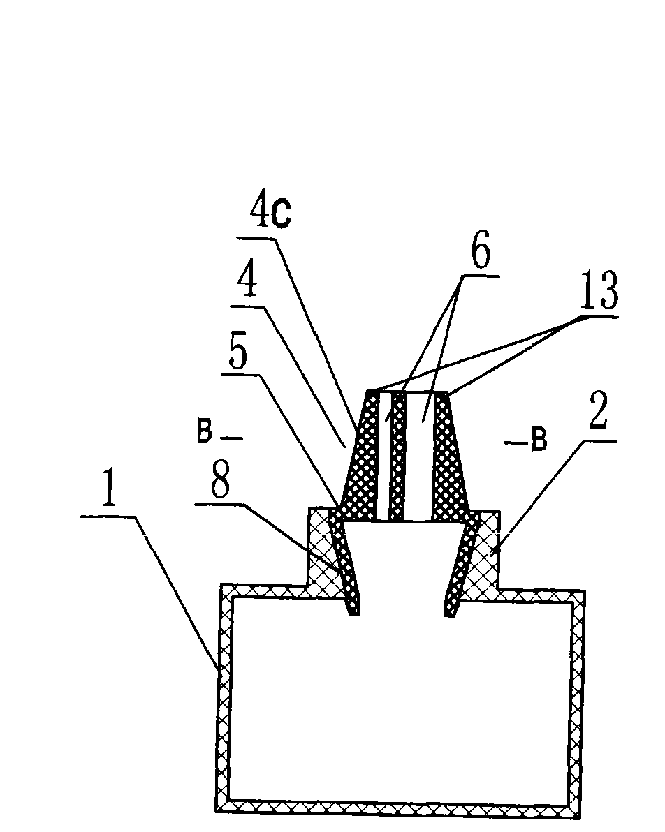 Ink bottle for ink sac