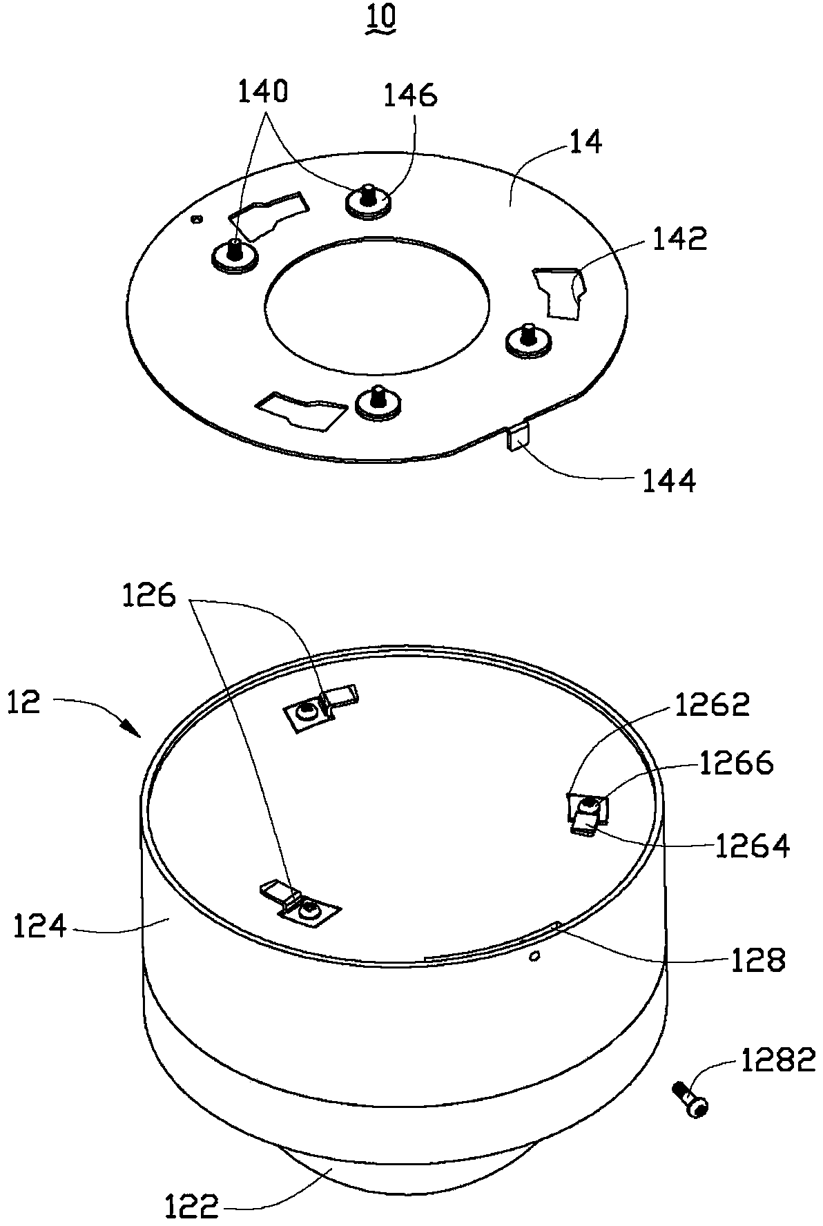 Monitor fixing device