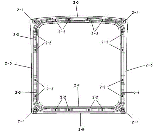 Reinforcing ring for automobile panoramic sunroof