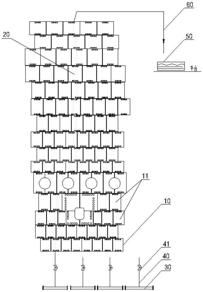 Open-circuit industrial water cooling system