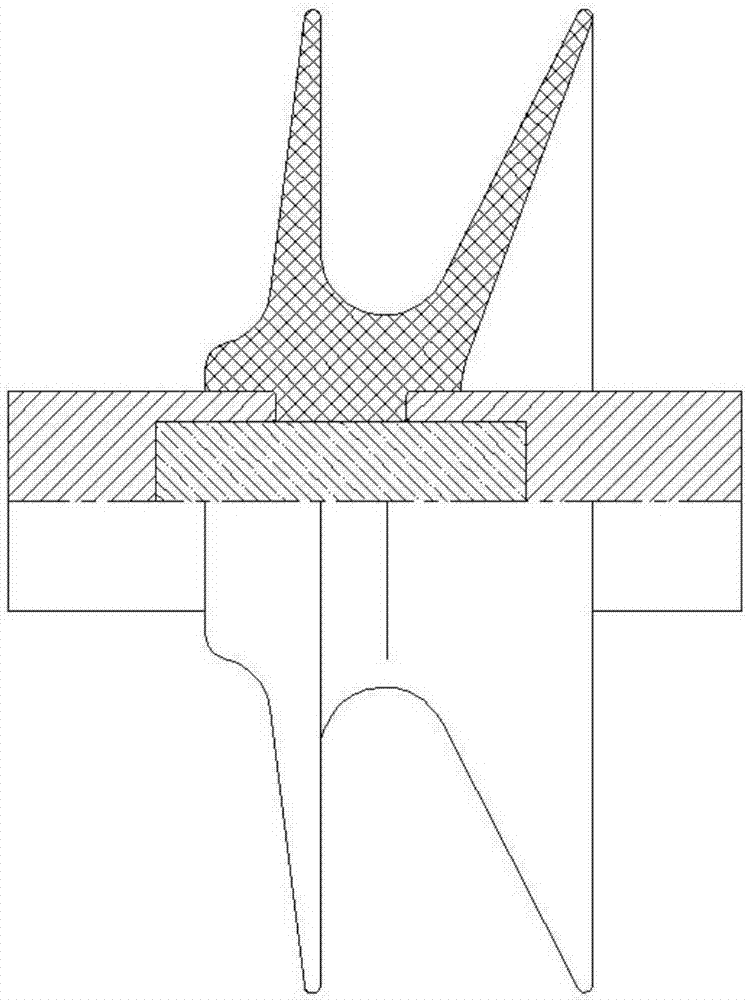 Crimping dual-umbrella or three-umbrella disc-shaped suspension composite insulator string component