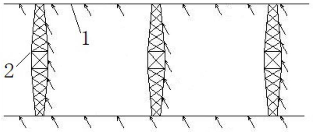 Overhead transmission line squall line wind load calculation method, system, medium and equipment
