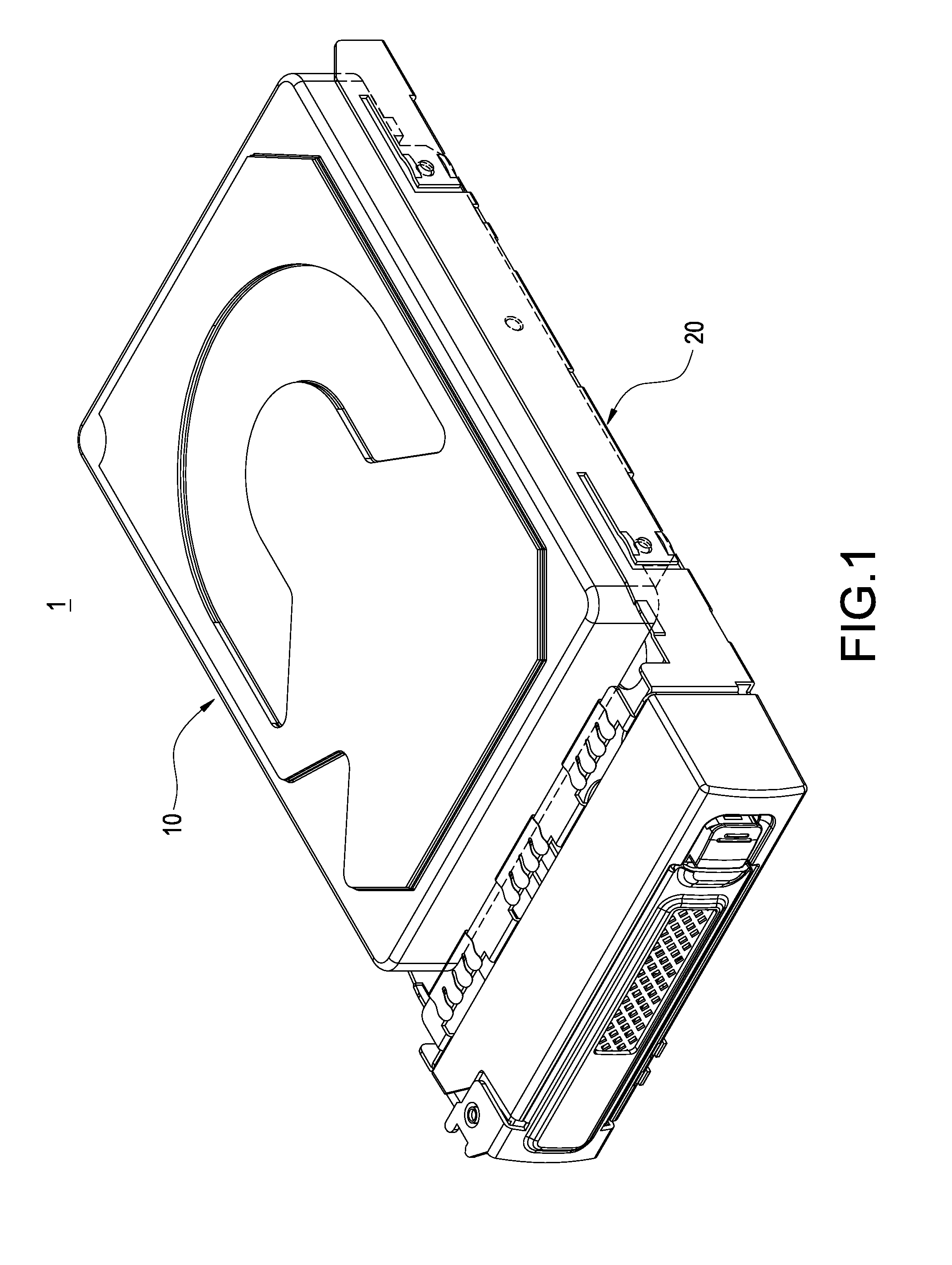 Positioning structure for removable hard drive