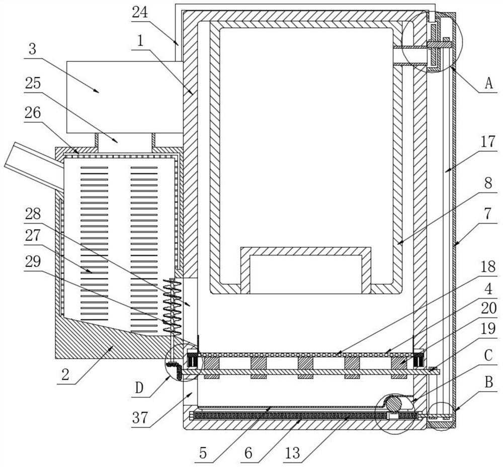 Self-circulation biomass energy mixed combustion pretreatment device