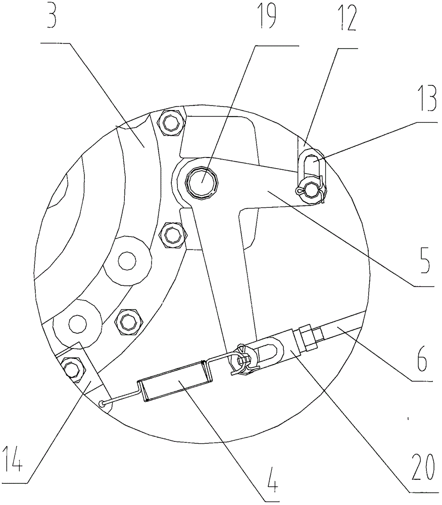 Small and midsize wheeled tractor braking device