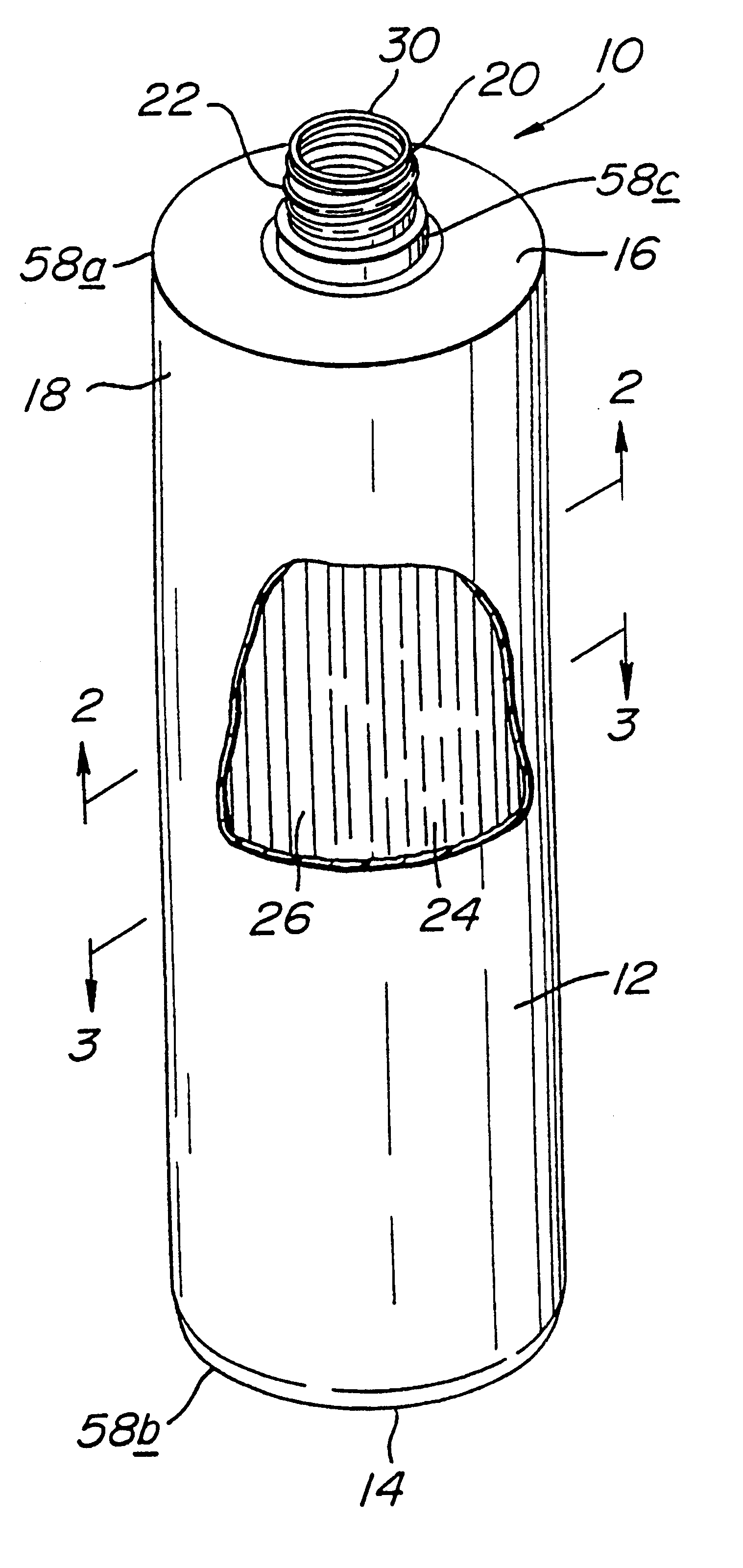 Blow-molded container having reinforcement ribs and method and apparatus for making same