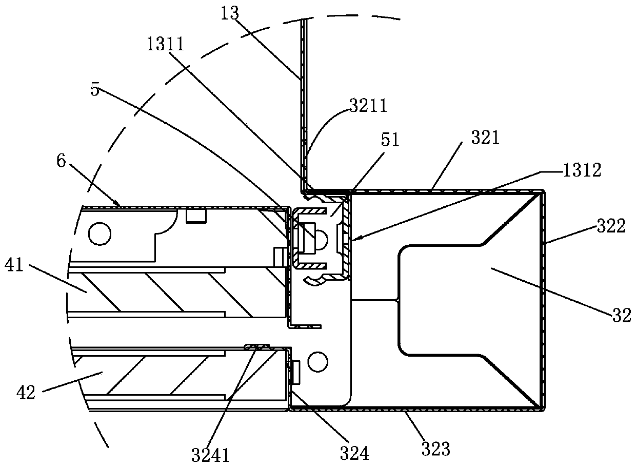 Range hood with drawing and hidden type oil net