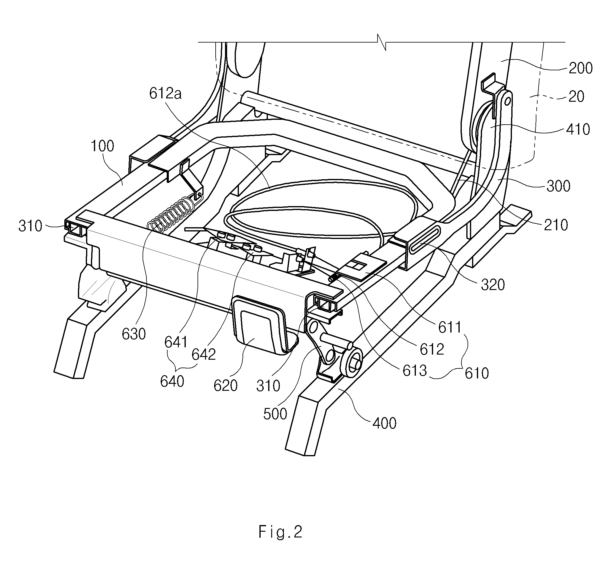 Fold-and dive structure for vehicle seat