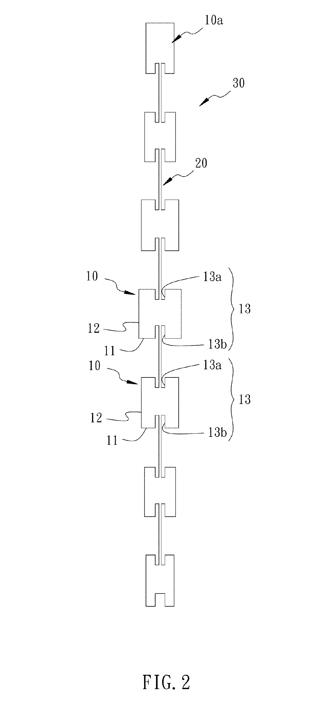 Dual-notch antenna and antenna array thereof