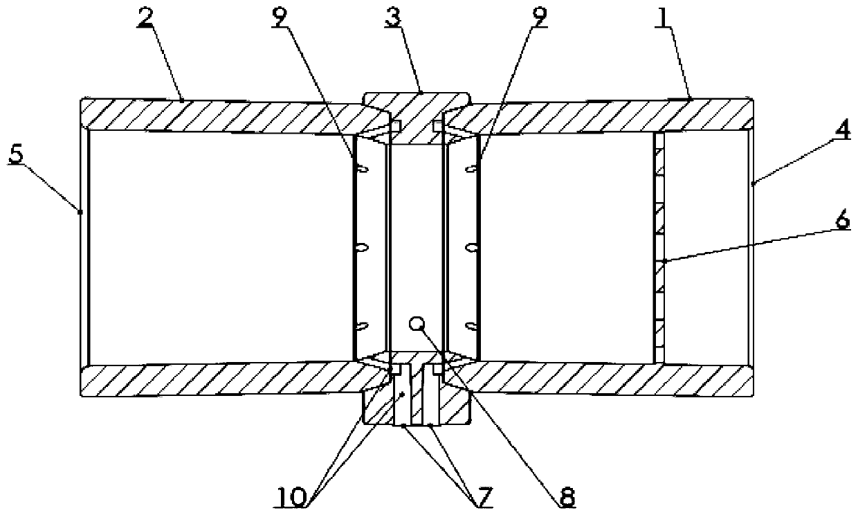 Peripheral sampling differential pressure sensor for gas flow collection