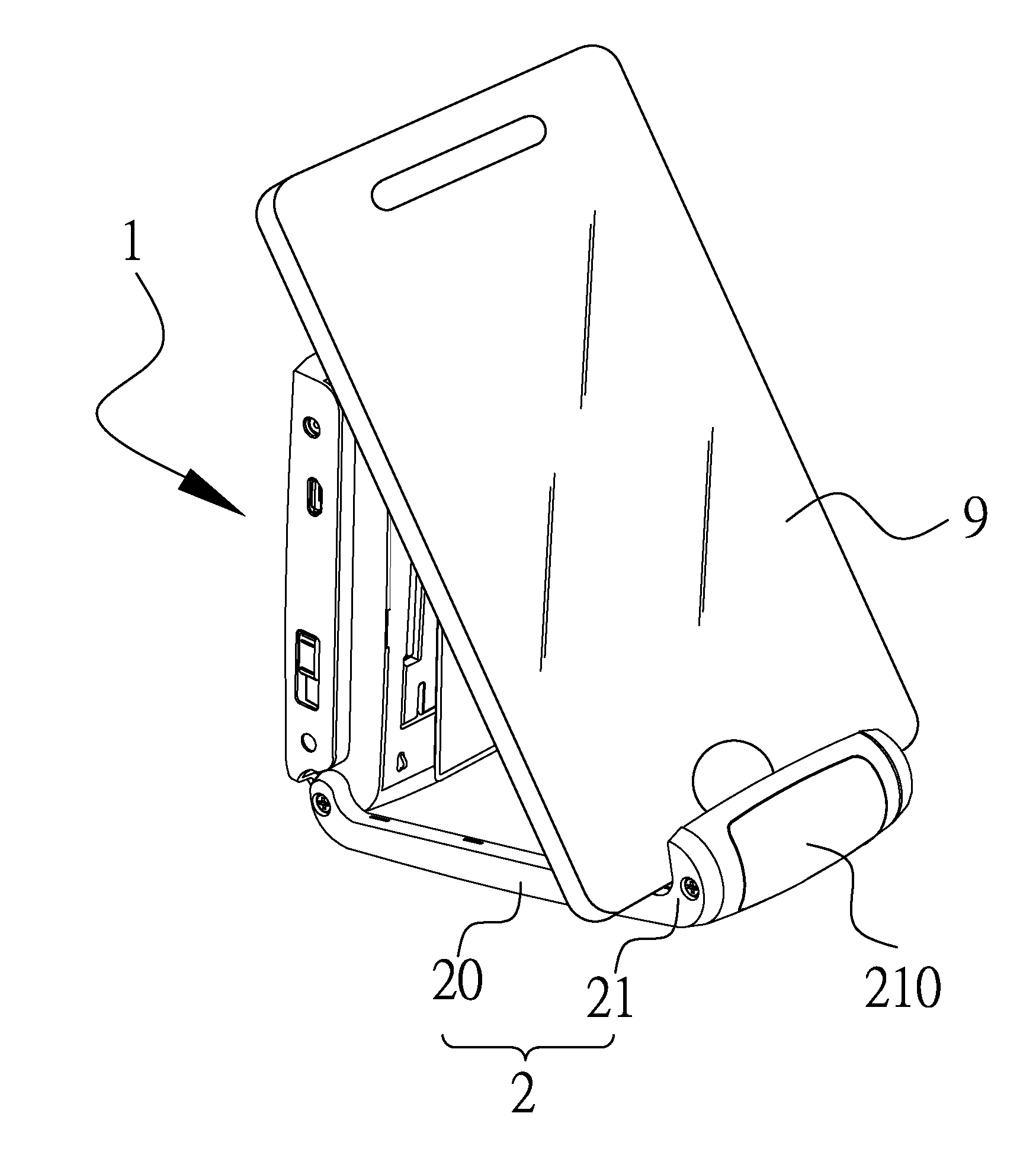 Pivotally Rotating Positioner for a Support Illuminating Multi-Task Device and the Support Illuminating Multi-Task Device