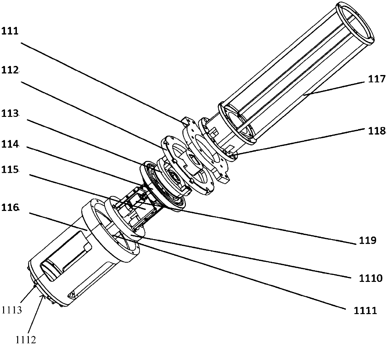 Device and method for screwing rear shaft nut of high pressure turbine of aero-engine