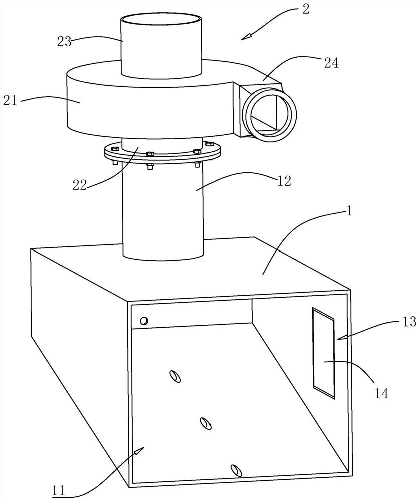 Quenching device with air taking structure and design method of air taking structure
