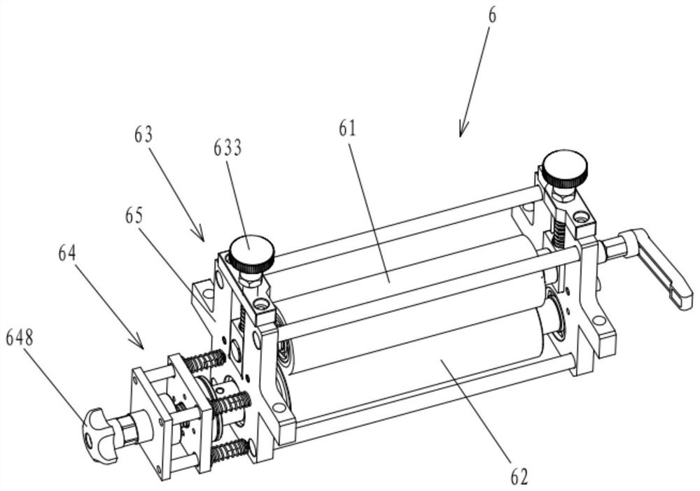 Driven compression roller assembly and AOI detection device applying same