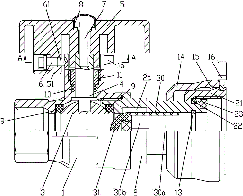 Anti-burglary locking-controlled ball check valve