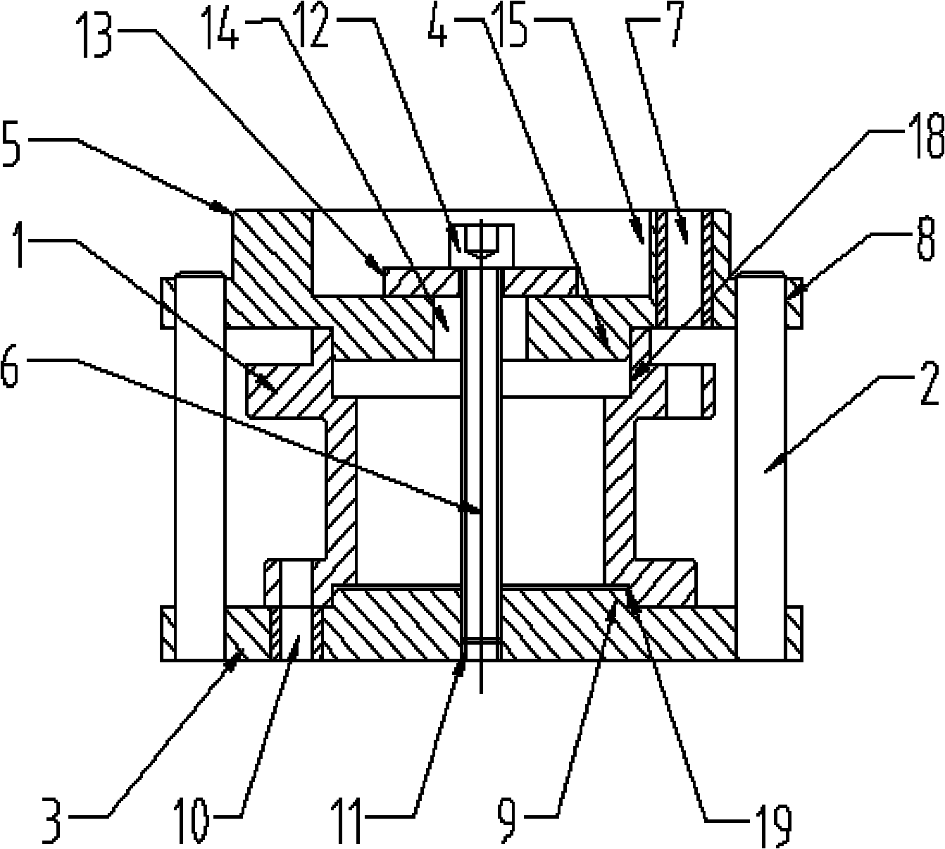 Drilling jig for speed reducer connecting cover