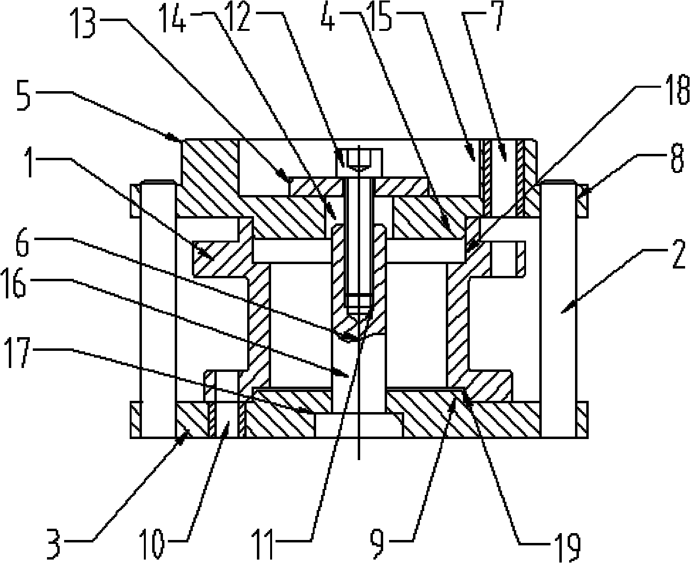 Drilling jig for speed reducer connecting cover