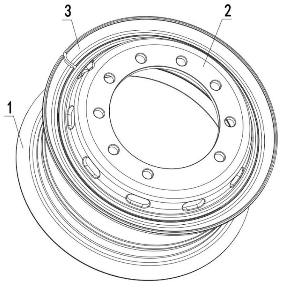 Section steel rim and wheel