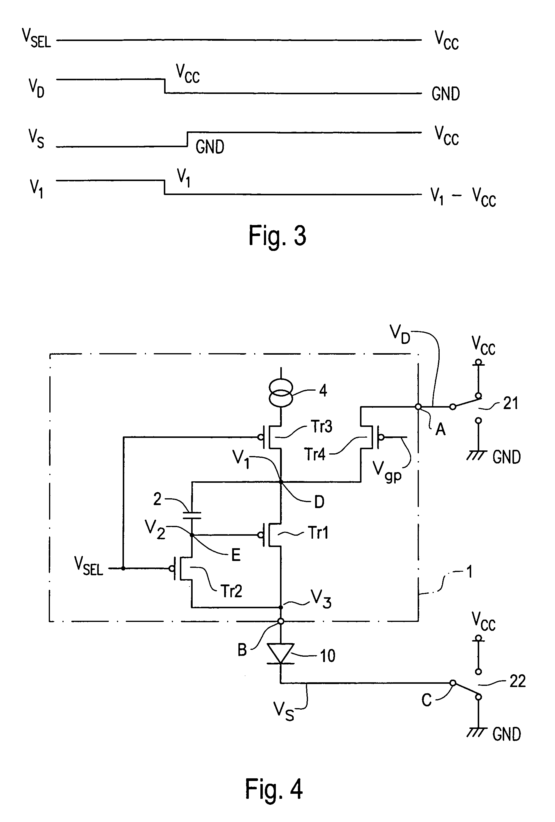 System and methods for providing a driving circuit for active matrix type displays