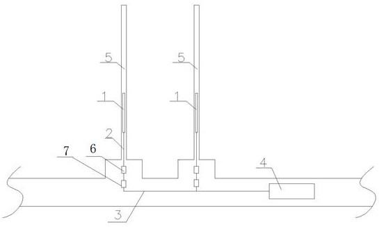 Long and short hole crossed coal seam water injection method