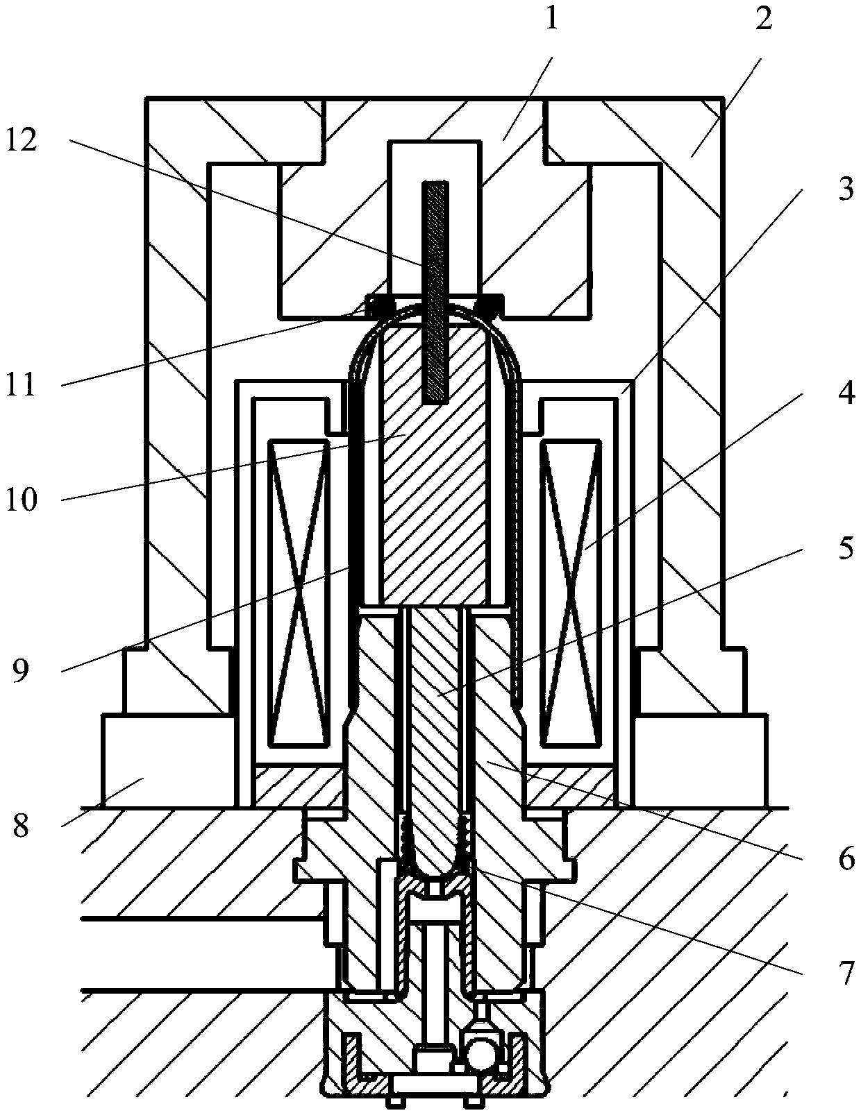 Device and method for measuring spool displacement based on laser displacement sensor