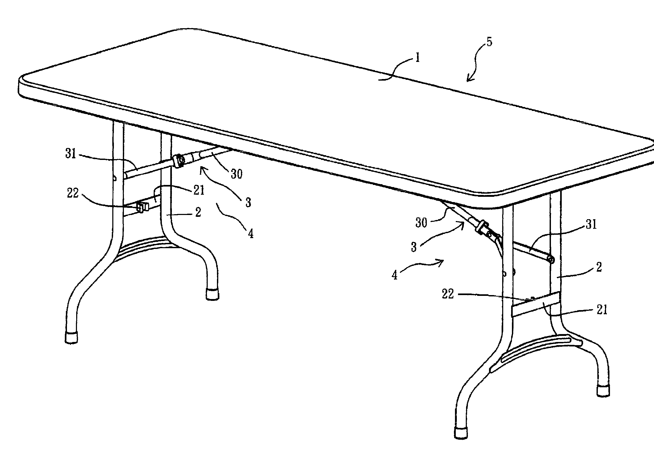 Blow-molded table