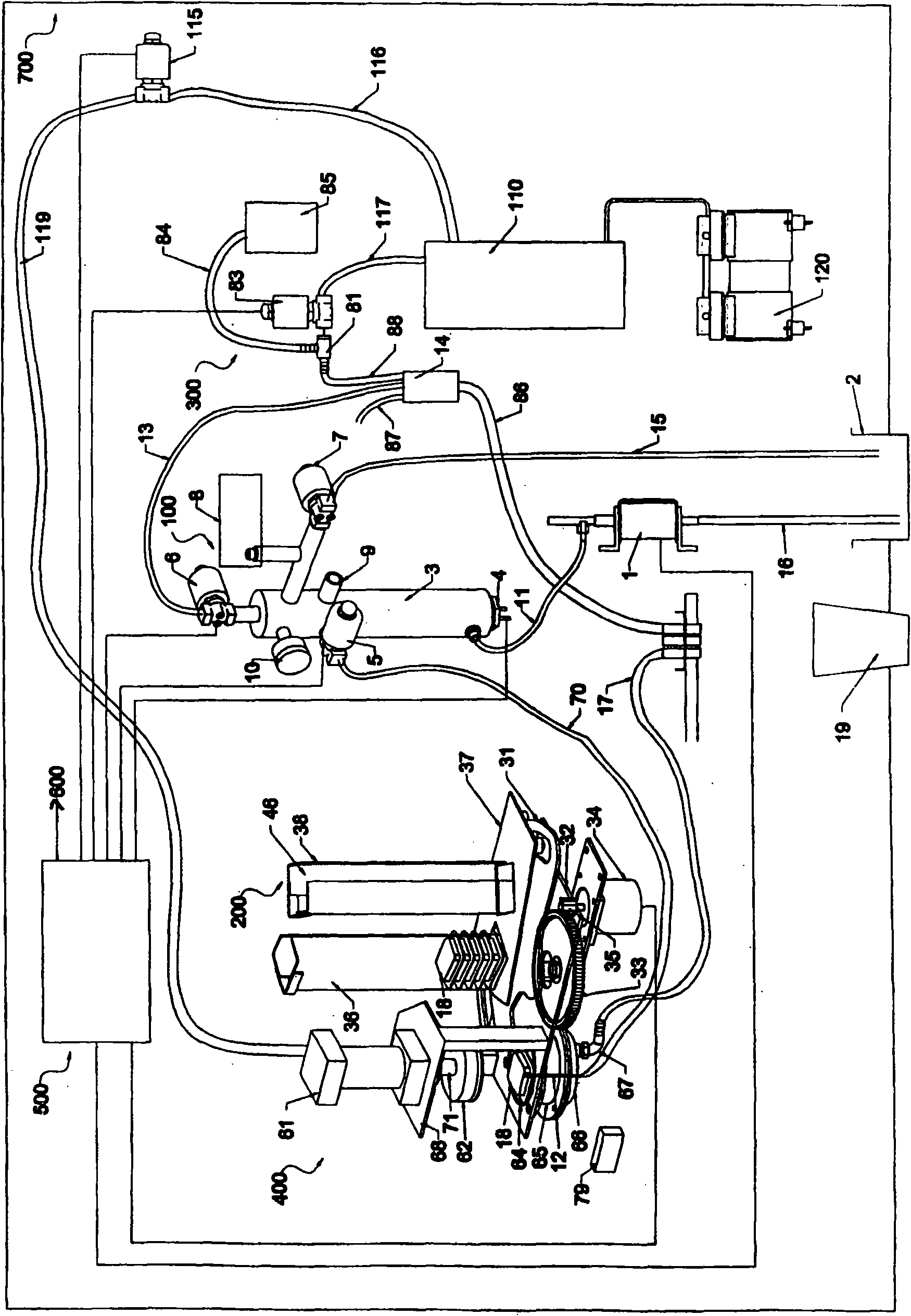 An assembly for automatic fresh brewing of hot beverage and dispensing thereof