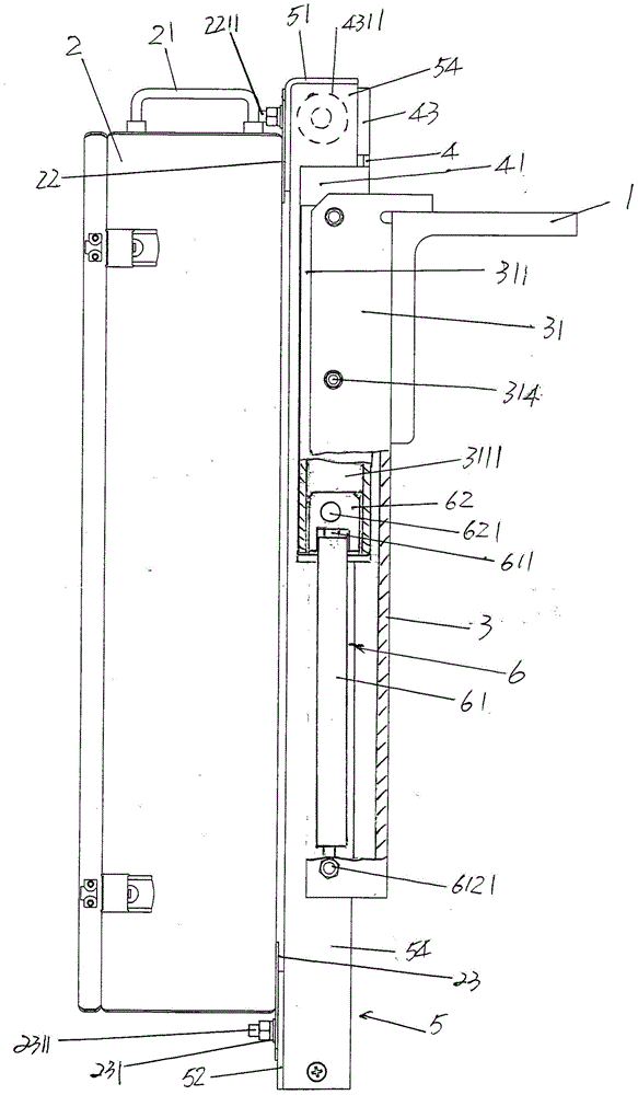 Electric control cabinet lifting device for escalator