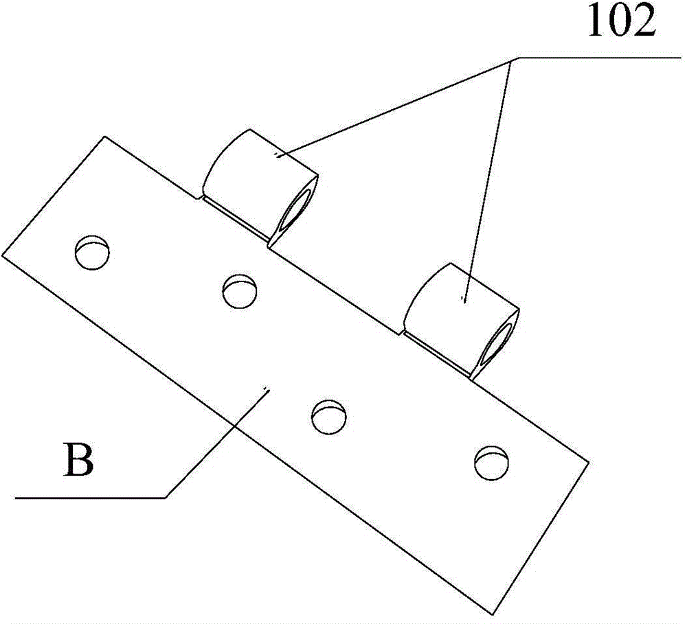 Hinge-leaf shaft-position mold processing machine