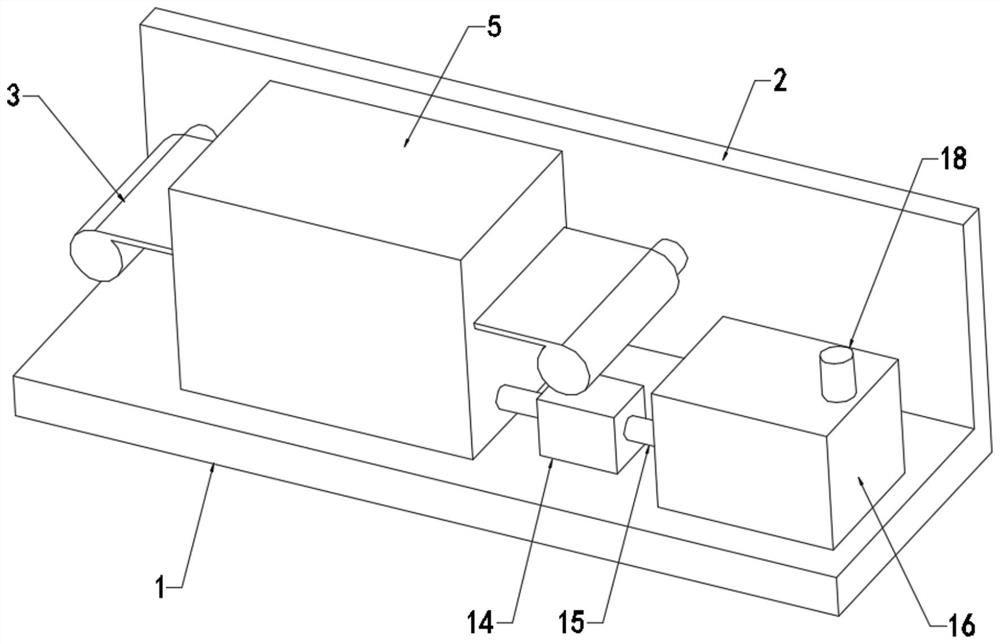 Foaming preheating equipment for strip-shaped high-polymer material