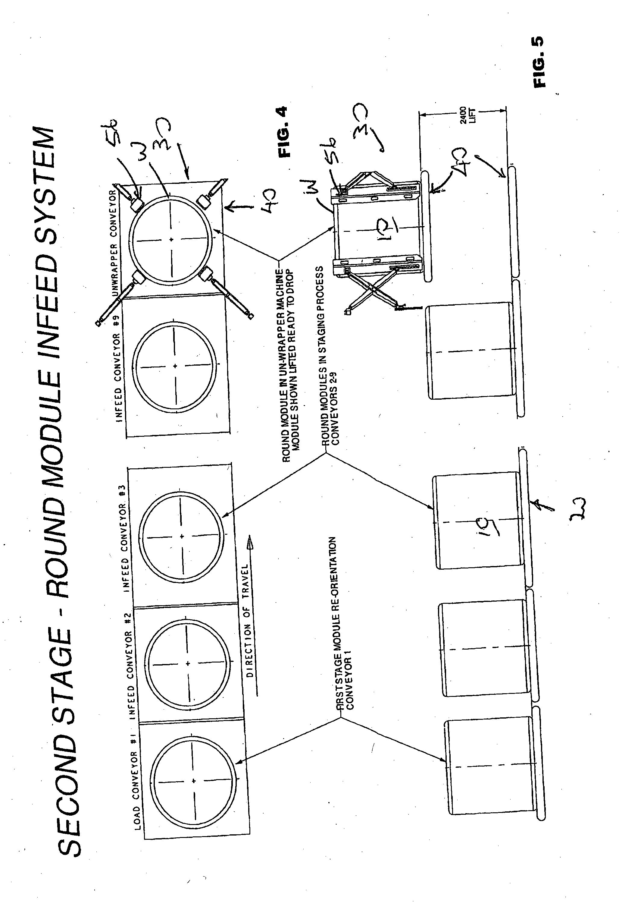 Cotton module unwrapping method and apparatus