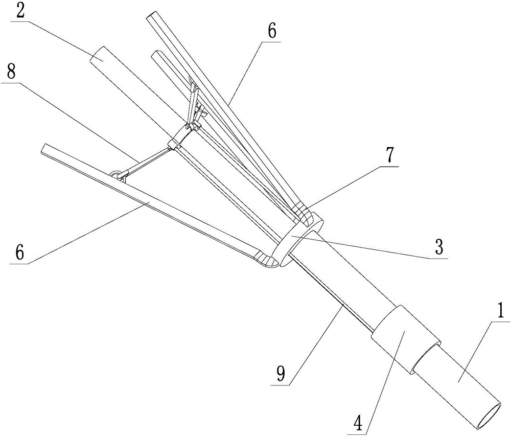 Fire-fighting lance head with changeable spraying area