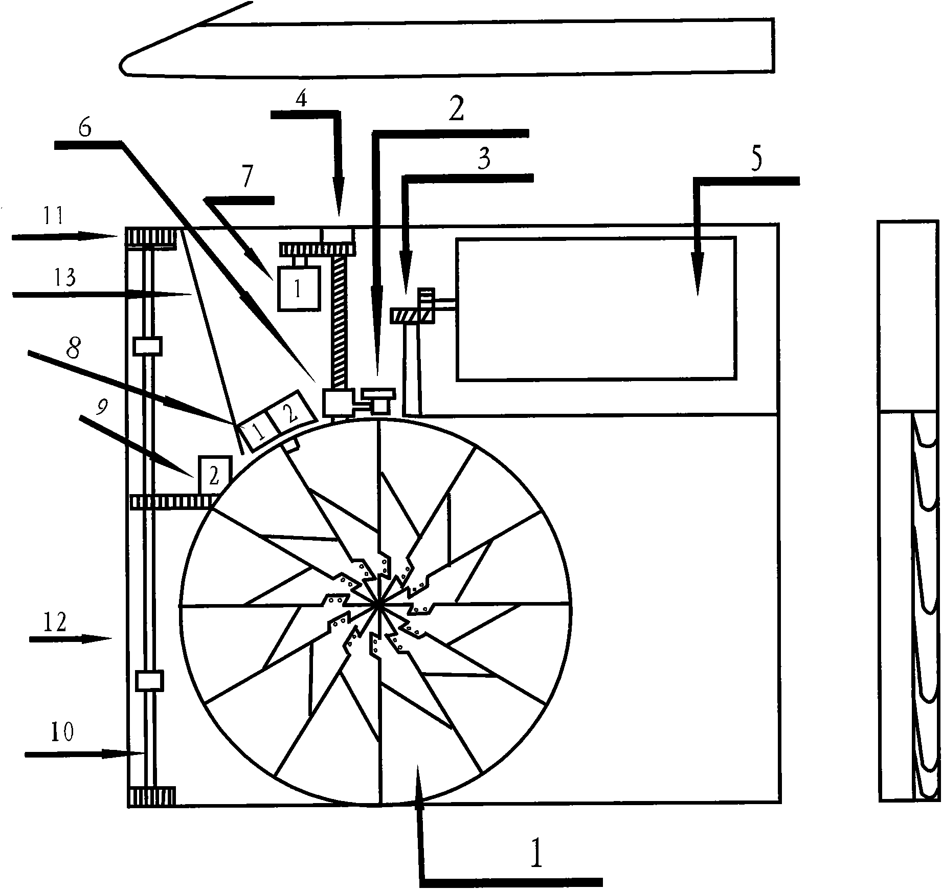 Wind power generation device for driving device