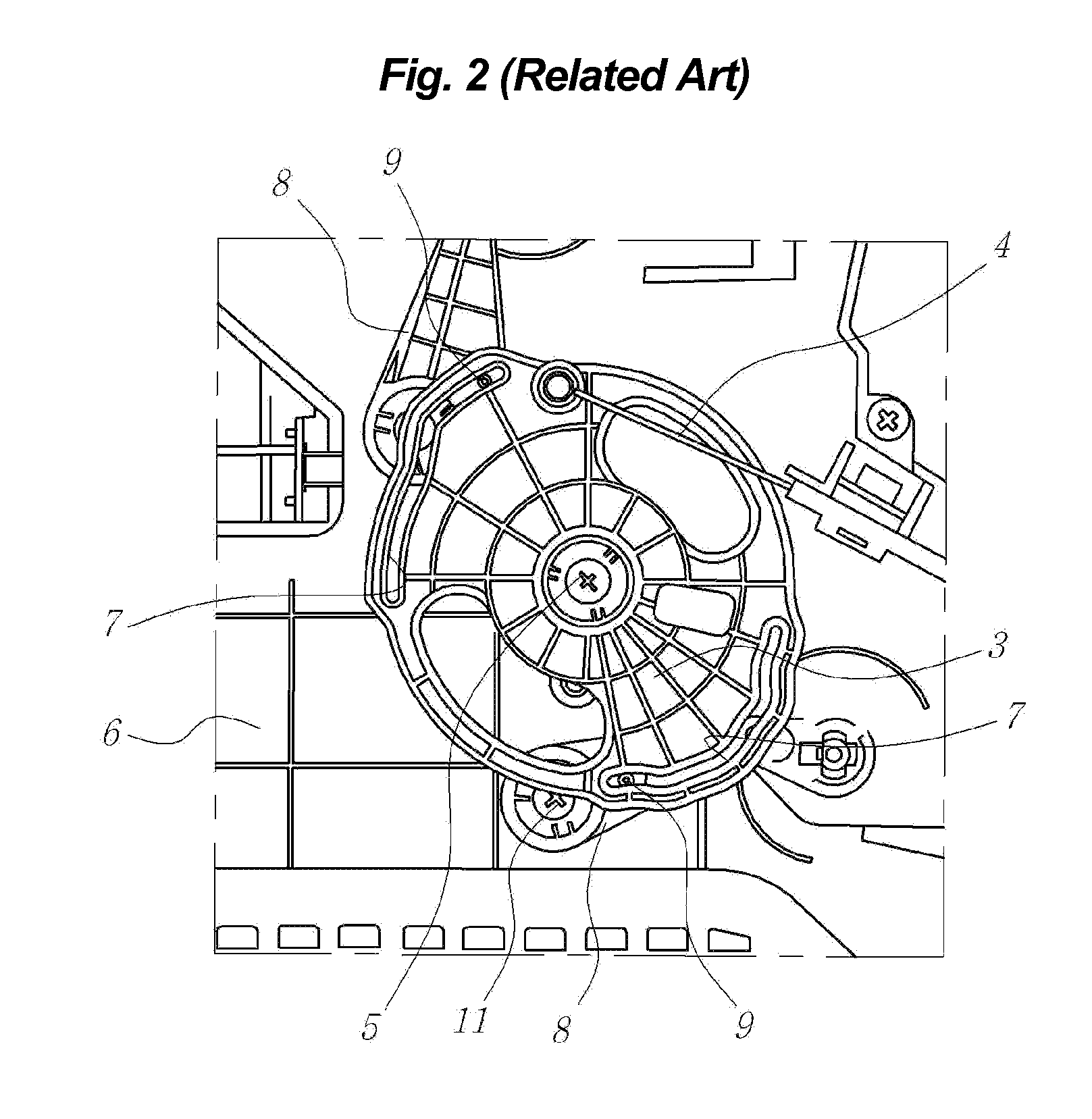 Positioning apparatus of cam plate for vehicular air conditioning system