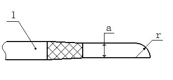 Conductor overlap welding end socket