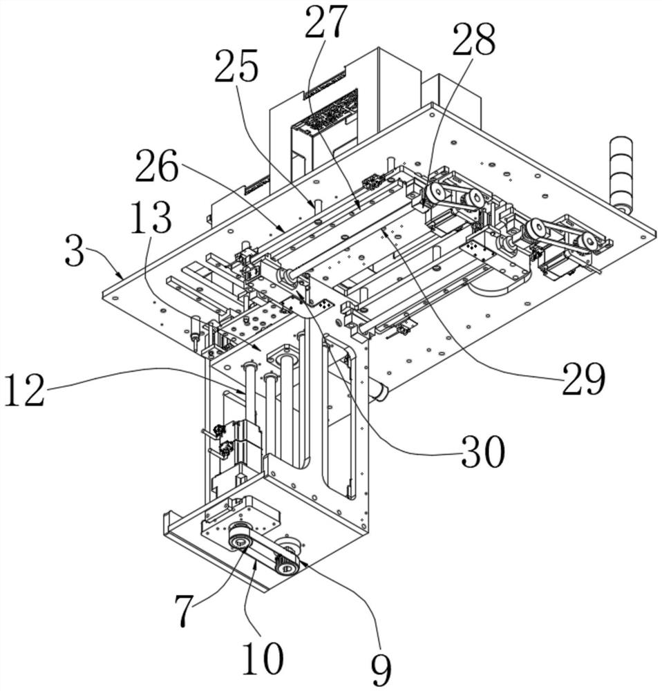 Uniform equal-interval feeding device for keyboard processing