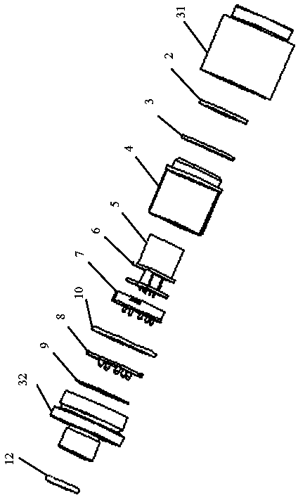 Separate sensor device and on-line gas detector