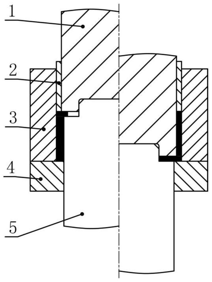Forging forming die and method for cylindrical part plate with small fillet characteristic