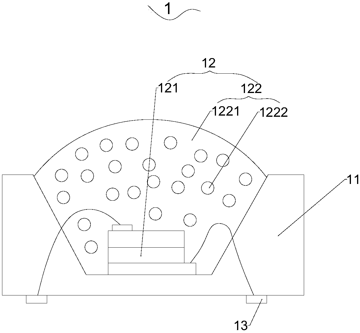 An LED light-emitting device for repair and regeneration of retinal cells and application thereof