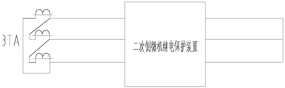 An electric arc furnace transformer secondary side overcurrent protection circuit